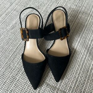 Ann Taylor heels. Black. Gently worn. Size 7.5